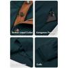 imageJMIERR Mens Corduroy Sweatshirt Casual Long Sleeve Stand Collar Button Pullover Sweatshirts with PocketsZ Dark Green