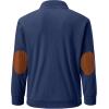 imageJMIERR Mens Corduroy Sweatshirt Casual Long Sleeve Stand Collar Button Pullover Sweatshirts with PocketsZ Sail Blue