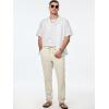 imageJMIERR Mens Cotton Pants Casual Elastic Waist Drawstring Lightweight Summer Beach Trousers with Pockets2 Beige