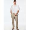 imageJMIERR Mens Cotton Pants Casual Elastic Waist Drawstring Lightweight Summer Beach Trousers with Pockets4 Khaki