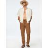 imageJMIERR Mens Cotton Pants Casual Elastic Waist Drawstring Lightweight Summer Beach Trousers with PocketsCamel