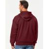 imageJMIERR Mens Full Zip Casual Cotton Hooded Fleece Drawstring Hoodies Pullover Sweatshirts Casual Long Sleeve ShirtsBurgundy