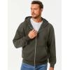 imageJMIERR Mens Full Zip Casual Cotton Hooded Fleece Drawstring Hoodies Pullover Sweatshirts Casual Long Sleeve ShirtsMoss Green