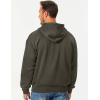 imageJMIERR Mens Full Zip Casual Cotton Hooded Fleece Drawstring Hoodies Pullover Sweatshirts Casual Long Sleeve ShirtsMoss Green