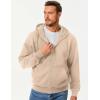 imageJMIERR Mens Full Zip Casual Cotton Hooded Fleece Drawstring Hoodies Pullover Sweatshirts Casual Long Sleeve ShirtsOatmeal