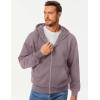 imageJMIERR Mens Full Zip Casual Cotton Hooded Fleece Drawstring Hoodies Pullover Sweatshirts Casual Long Sleeve ShirtsValerian