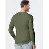 imageJMIERR Mens Long Sleeve Muscle T Shirts Casual VNeck Longline Ribbed Tee ShirtsArmy Green