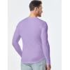imageJMIERR Mens Long Sleeve Muscle T Shirts Casual VNeck Longline Ribbed Tee ShirtsPurple