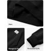 imageJMIERR Mens Quarter Zip Pullover Quilted Sweatshirt Pullover Long Sleeve Stand Collar Sweater Color Block SweatshirtBlack
