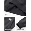 imageJMIERR Mens Quarter Zip Pullover Quilted Sweatshirt Pullover Long Sleeve Stand Collar Sweater Color Block SweatshirtMedium Grey