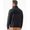 imageJMIERR Mens Quarter Zip Pullover Quilted Sweatshirt Pullover Long Sleeve Stand Collar Sweater Color Block SweatshirtMedium Grey