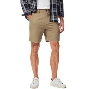 imageJMIERR Mens ClassicFit 7quot Chino Short Summer Stretch Waist Cotton Twill Casual Dress Shorts with Pockets7 Khaki