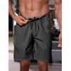 imageJMIERR Mens Athletic Running Shorts Lightweight Quick Dry Workout Basketball Gym 7quot Sports Shorts with Zipper Pockets7 Dark Grey