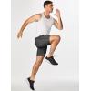 imageJMIERR Mens Athletic Running Shorts Lightweight Quick Dry Workout Basketball Gym 7quot Sports Shorts with Zipper Pockets7 Dark Grey