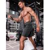 imageJMIERR Mens Athletic Running Shorts Lightweight Quick Dry Workout Basketball Gym 7quot Sports Shorts with Zipper Pockets7 Dark Grey