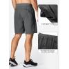 imageJMIERR Mens Athletic Running Shorts Lightweight Quick Dry Workout Basketball Gym 7quot Sports Shorts with Zipper Pockets7 Dark Grey