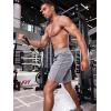 imageJMIERR Mens Athletic Running Shorts Lightweight Quick Dry Workout Basketball Gym 7quot Sports Shorts with Zipper Pockets7 Grey
