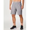 imageJMIERR Mens Athletic Running Shorts Lightweight Quick Dry Workout Basketball Gym 7quot Sports Shorts with Zipper Pockets7 Grey