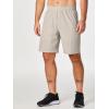 imageJMIERR Mens Athletic Running Shorts Lightweight Quick Dry Workout Basketball Gym 7quot Sports Shorts with Zipper Pockets7 Light Grey