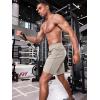 imageJMIERR Mens Athletic Running Shorts Lightweight Quick Dry Workout Basketball Gym 7quot Sports Shorts with Zipper Pockets7 Light Grey
