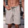 imageJMIERR Mens Athletic Running Shorts Lightweight Quick Dry Workout Basketball Gym 7quot Sports Shorts with Zipper Pockets7 Light Grey