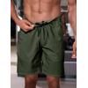 imageJMIERR Mens Athletic Running Shorts Lightweight Quick Dry Workout Basketball Gym 7quot Sports Shorts with Zipper Pockets7 Moss Green