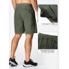 imageJMIERR Mens Athletic Running Shorts Lightweight Quick Dry Workout Basketball Gym 7quot Sports Shorts with Zipper Pockets7 Moss Green