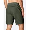 imageJMIERR Mens Athletic Running Shorts Lightweight Quick Dry Workout Basketball Gym 7quot Sports Shorts with Zipper Pockets7 Moss Green