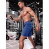 imageJMIERR Mens Athletic Running Shorts Lightweight Quick Dry Workout Basketball Gym 7quot Sports Shorts with Zipper Pockets7 Navy Blue
