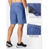 imageJMIERR Mens Athletic Running Shorts Lightweight Quick Dry Workout Basketball Gym 7quot Sports Shorts with Zipper Pockets7 Navy Blue