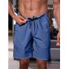 imageJMIERR Mens Athletic Running Shorts Lightweight Quick Dry Workout Basketball Gym 7quot Sports Shorts with Zipper Pockets7 Navy Blue