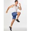 imageJMIERR Mens Athletic Running Shorts Lightweight Quick Dry Workout Basketball Gym 7quot Sports Shorts with Zipper Pockets7 Navy Blue