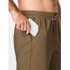 imageJMIERR Mens Gym Shorts Cotton 7quot Running Comfy Workout Shorts Zipper Pocket Sweat ShortsB Brown