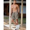 imageJMIERR Mens Shorts Running Athletic Shorts Waterproof Quick Dry 7quot Gym Workout Breathable Shorts0 Grey