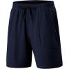 imageJMIERR Mens Shorts Running Athletic Shorts Waterproof Quick Dry 7quot Gym Workout Breathable ShortsA Blue