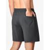 imageJMIERR Mens Shorts Running Athletic Shorts Waterproof Quick Dry 7quot Gym Workout Breathable ShortsA Dark Grey