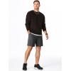 imageJMIERR Mens Shorts Running Athletic Shorts Waterproof Quick Dry 7quot Gym Workout Breathable ShortsA Dark Grey