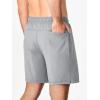 imageJMIERR Mens Shorts Running Athletic Shorts Waterproof Quick Dry 7quot Gym Workout Breathable ShortsA Grey 1