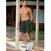 imageJMIERR Mens Shorts Running Athletic Shorts Waterproof Quick Dry 7quot Gym Workout Breathable ShortsB Green