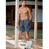 imageJMIERR Mens Shorts Running Athletic Shorts Waterproof Quick Dry 7quot Gym Workout Breathable ShortsB Light Blue