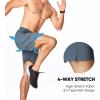 imageJMIERR Mens Shorts Running Athletic Shorts Waterproof Quick Dry 7quot Gym Workout Breathable ShortsB Light Blue
