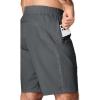imageJMIERR Mens Athletic Running Shorts Lightweight Quick Dry Workout Basketball Gym 7quot Sports Shorts with Zipper Pockets7 Dark Grey