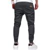 imageJMIERR Mens Casual Joggers Pants  Cotton Drawstring Chino Cargo Pants Hiking Outdoor Twill Track Jogging Sweatpants PantsC Dark Grey