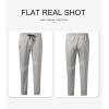 imageJMIERR Mens Casual Joggers Pants  Cotton Drawstring Chino Cargo Pants Hiking Outdoor Twill Track Jogging Sweatpants PantsGray