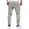 imageJMIERR Mens Casual Joggers Pants  Cotton Drawstring Chino Cargo Pants Hiking Outdoor Twill Track Jogging Sweatpants PantsGray