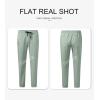 imageJMIERR Mens Casual Joggers Pants  Cotton Drawstring Chino Cargo Pants Hiking Outdoor Twill Track Jogging Sweatpants PantsHaze Blue