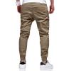 imageJMIERR Mens Casual Joggers Pants  Cotton Drawstring Chino Cargo Pants Hiking Outdoor Twill Track Jogging Sweatpants PantsLight French Beige