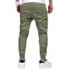 imageJMIERR Mens Casual Joggers Pants  Cotton Drawstring Chino Cargo Pants Hiking Outdoor Twill Track Jogging Sweatpants PantsLight Green