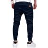 imageJMIERR Mens Casual Joggers Pants  Cotton Drawstring Chino Cargo Pants Hiking Outdoor Twill Track Jogging Sweatpants PantsMidnight Blue