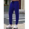 imageJMIERR Mens Casual Joggers Pants  Cotton Drawstring Chino Cargo Pants Hiking Outdoor Twill Track Jogging Sweatpants PantsRacing Blue